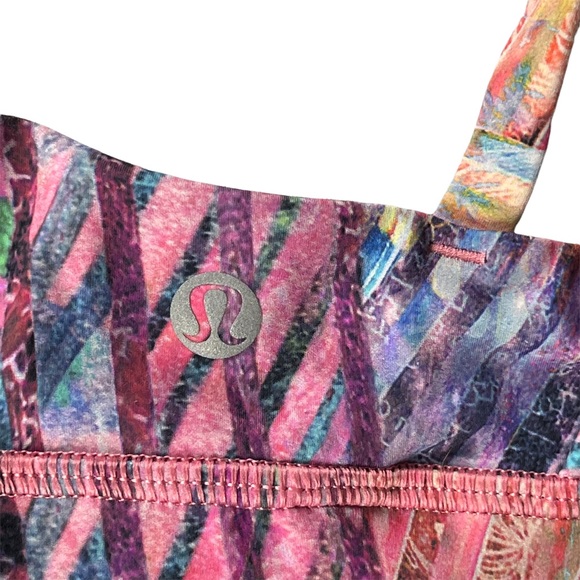 Lululemon womens Colorful Bamboo Boho Print Sports Bra size XS/S - Picture 11 of 11